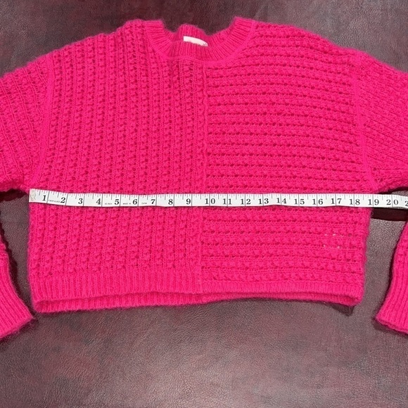 Aritzia Wilfred Free Fortune Alpaca & Mohair Fuchsia Pink Sweater - Size XS - Picture 8 of 10